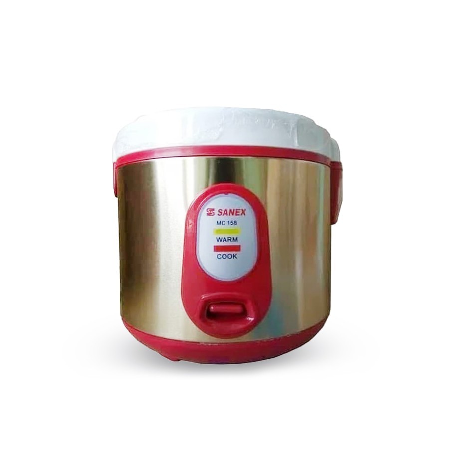 Sanex rice cooker 1 Liter MC-158 Magic Com Murah Anti Lengket Body Stainless anti karat