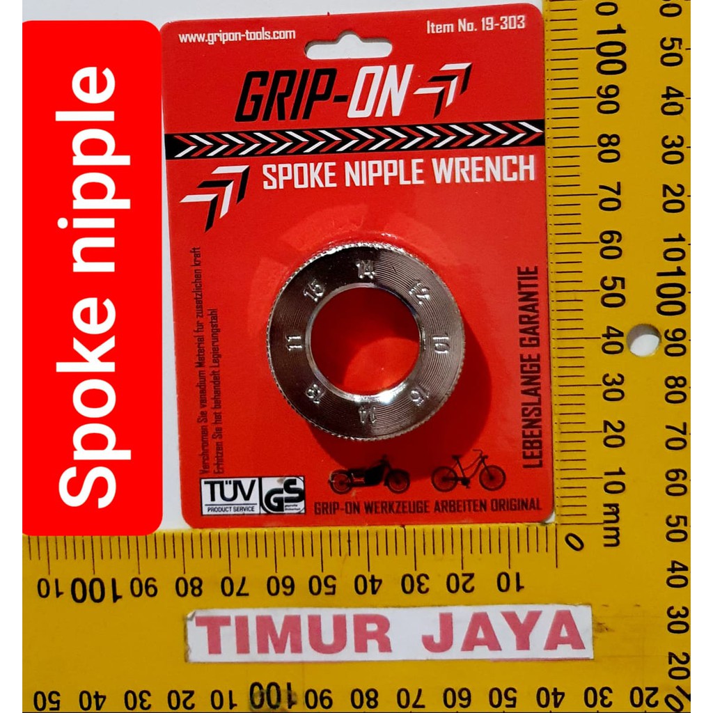 Grip On Kunci Stel Jari Jari Seped Motor Spoke Ruji Nipple 19-303