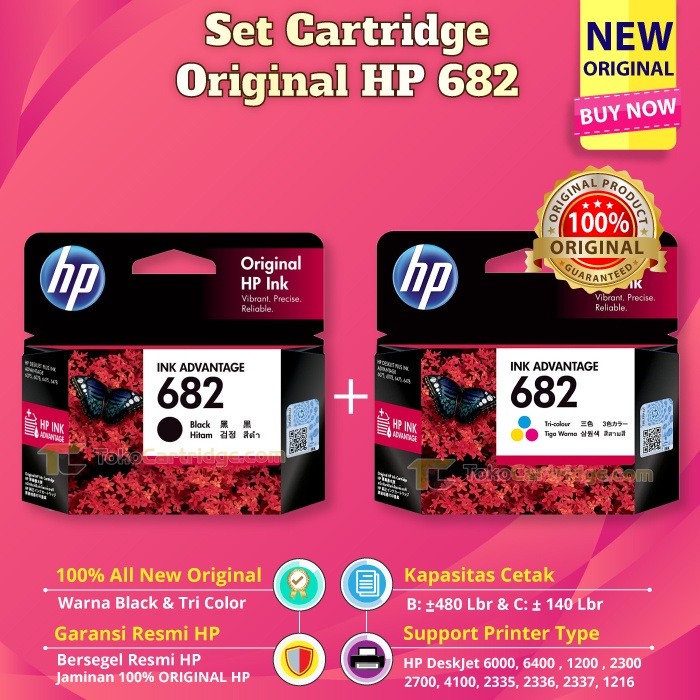 Ink Cartridge 682 hp 2335 2336 2337 1216