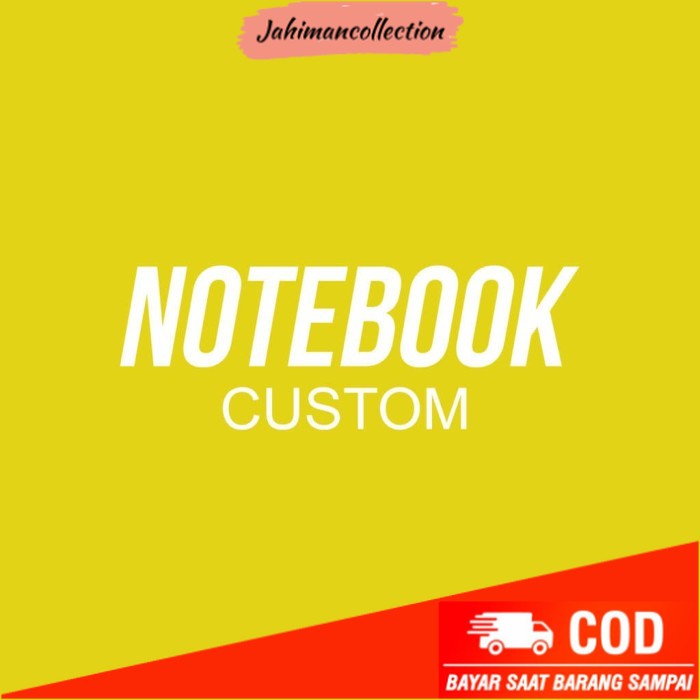 

✨ BISA COD ✨ Note Book Custom ukuran A5 100 lembar Kertas Polos Hardcover