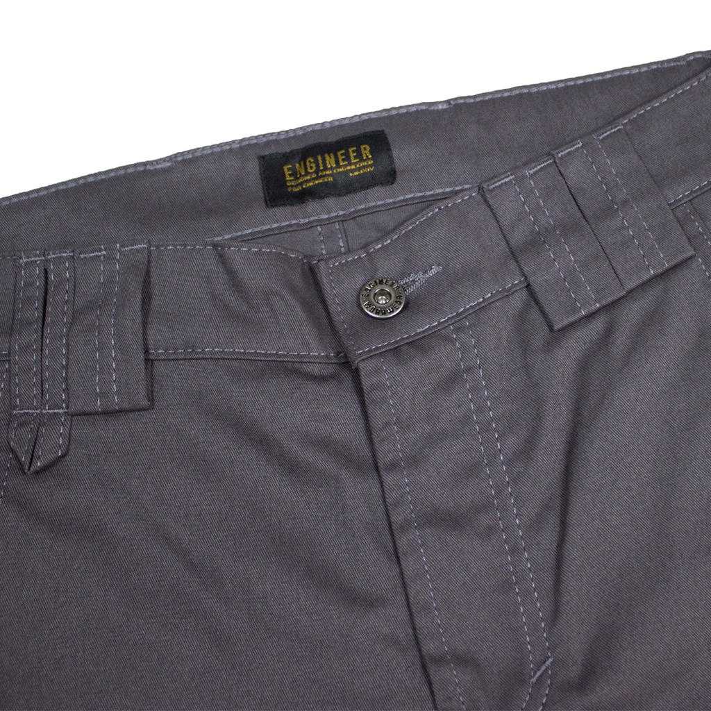 GRADER PANTS CHARCOAL-Short Workpant / Celana Cargo Pendek by ENGINEER