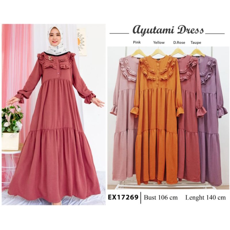 Ayutami dress gamis renda by Extu fashion