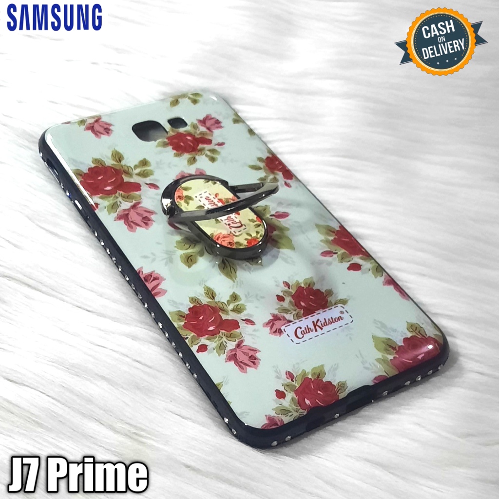 case ring motif bunga for samsung J7 prime