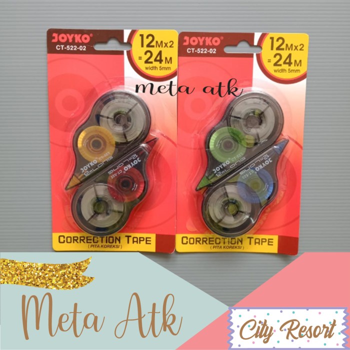 

Berkualitas Correction Tape / Pita Koreksi Joyko Ct-522-02 (2Pc) Diskon