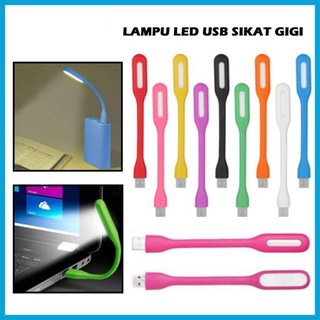 USB LED Lamp / Lampu Sikat Gigi emergency lamps light portable belajar baca laptop powerbank