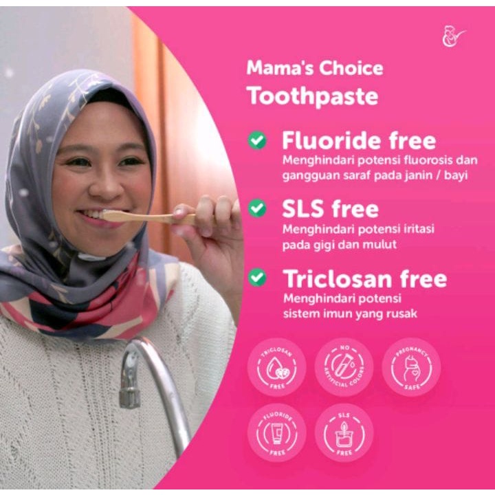 MAMA'S CHOICE TOOTHPASTE (PASTA GIGI HALAL TANPA FLUORIDE)