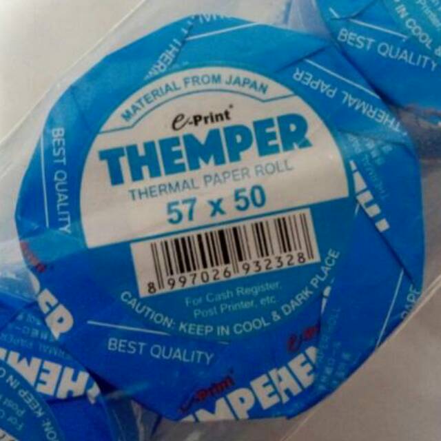 

Themper Thermal Paper E-Print 57x50 mm Kertas Roll Kasir / Kertas Cash Register
