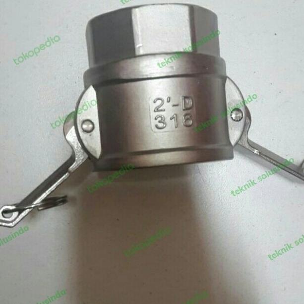 

camlock type D size 2 inch stainless steel 316 teknikin78 Murah