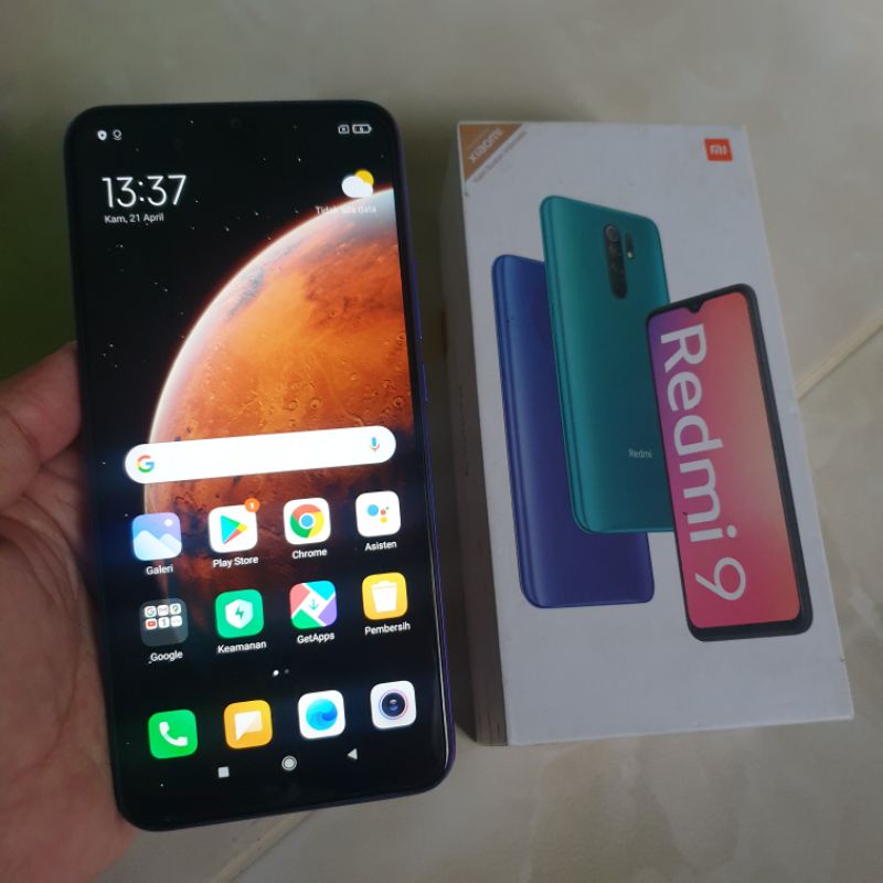 Redmi 9 3/32 mulus istimewah lengkap