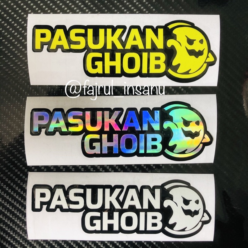 STICKER CUTTING STIKER PASUKAN GHOIB VIRAL