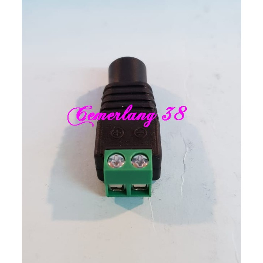 Jack DC CCTV Power Female / Connector Camera CCTV Betina / Jack DC kamera pengintai cewek cw