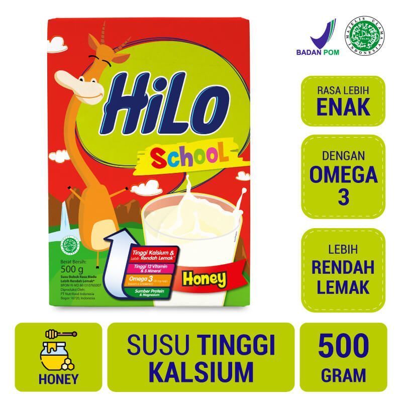 

HiLo School Honey 500gr - Susu Tinggi Kalsium Lebih Rendah Lemak