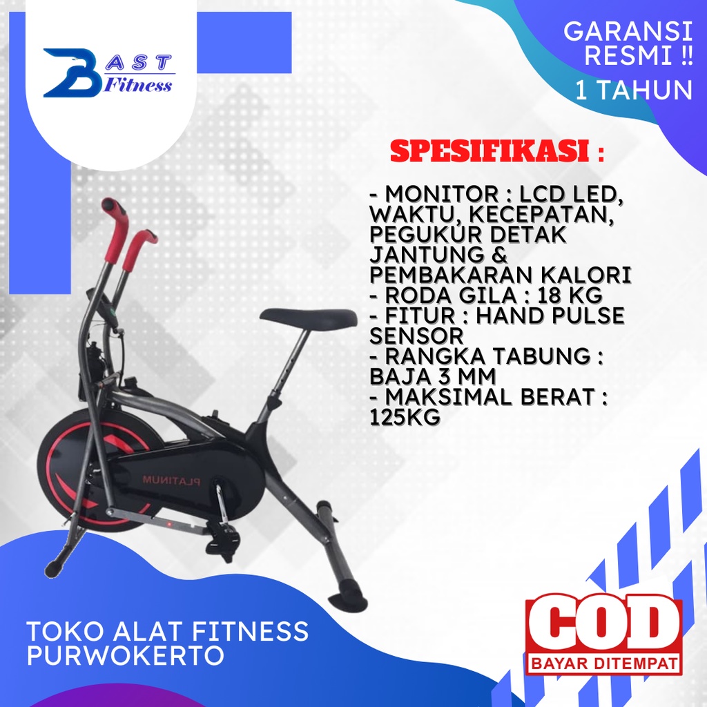 Sepeda Statis Terapi Platinum Bike Total Fitness Purwokerto