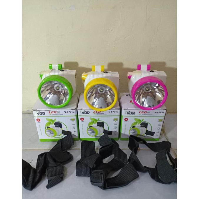 Wow Senter Kepala Led Vdr V8701L Charger Hot Sale