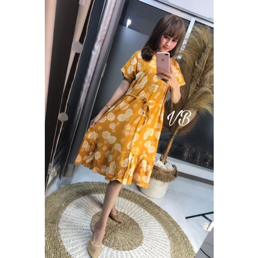 dress Andin bunga/ daster kekinian