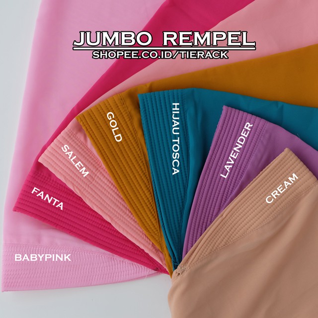 KHIMAR PET JUMBO REMPEL BAWAH (jilbab kerudung khimar wolfis)