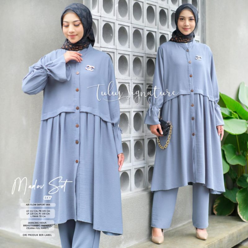 MADEV SET BY TULUS SIGNATURE (SET MUSLIMAH) Setelan OneSet premium airflow