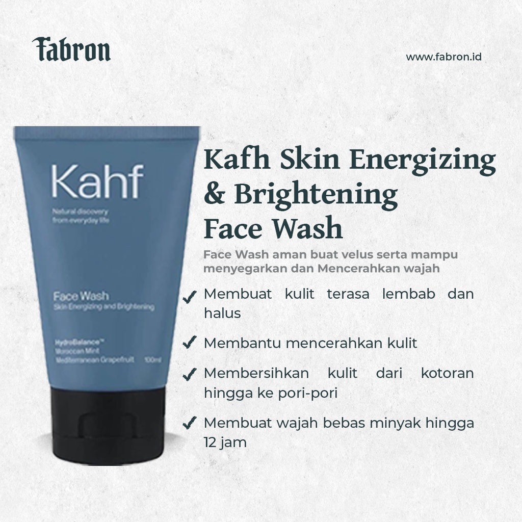Jual Kahf Skin Energizing & Brightening Face Wash Shopee Indonesia