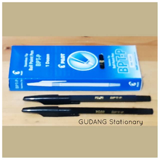 Ball Point Pen BPT-P PILOT Hitam [ isi 12 pcs ]