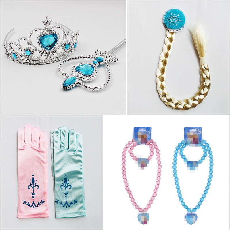 Set Perhiasan Princess Elsa Frozen  Kalung  gelang sarung 