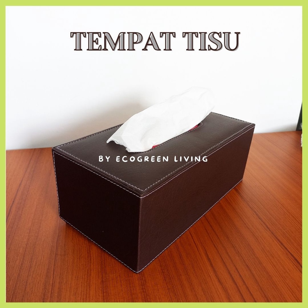 TEMPAT TISU / KOTAK TISU / TISSUE BOX KULIT SINTETIS