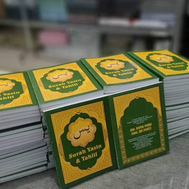 Cetak buku yasin dan tahlil isi no custom