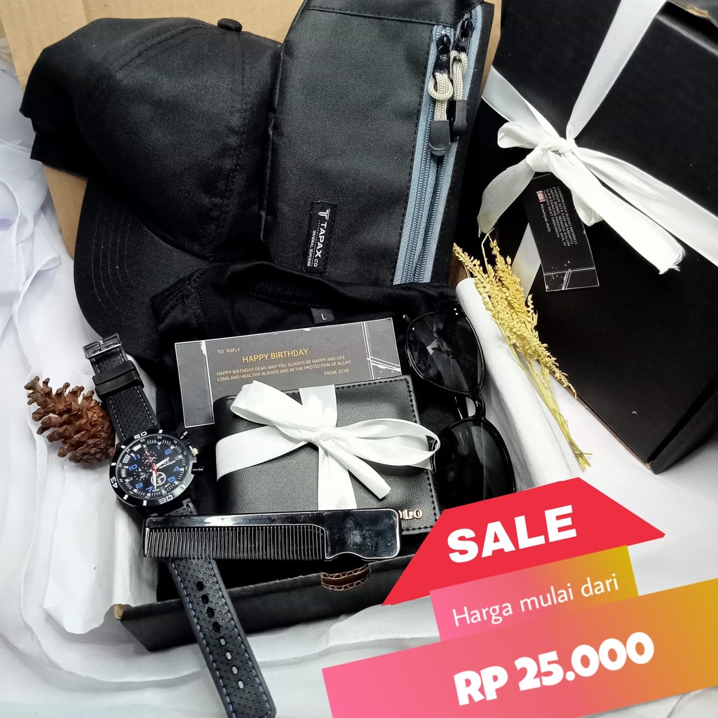 

gift box birthday cowok // hampers ulang tahun cowok murah free ucapan