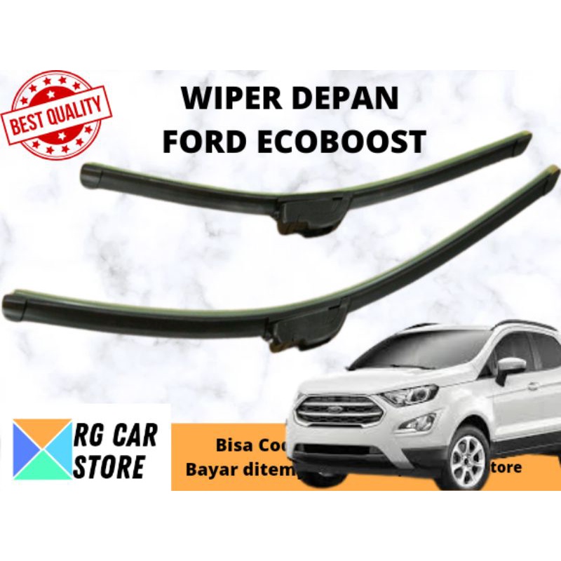 WIPER FORD ECOSPORT FRAMELESS ISI 2PCS DIJAMIN PNP TINGGAL PASANG BERKUALITAS