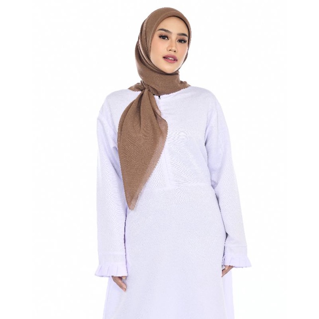 BELLA SQUARE BELLA LASERCUT  POLYCOTTON LASERCUT JILBAB LASER