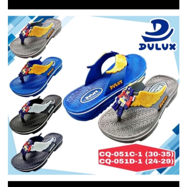DULUX CQ-051d SANDAL ANAK ROBOT TRANSFORMER. SANDAL ANAK KRET PRIA KARAKTER ROBOT