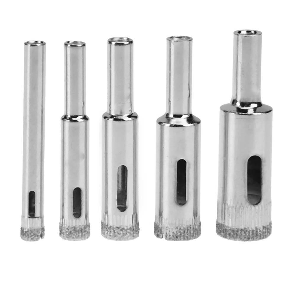 5Pcs 16mm Diamond Coated Drill Bit Hole Cutter Saw Glass Tile Ceramic Marble New