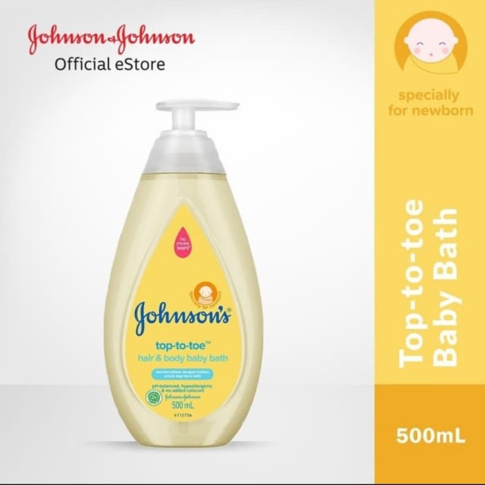 Johnsons Baby Top To Toe Wash Pump  500 ML / Hair And Body Baby Bath