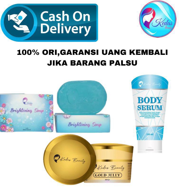 Sabun Pemutih Wajah l Gold Jelly l Body Serum Kedas Beauty 100% Original (BISA COD)