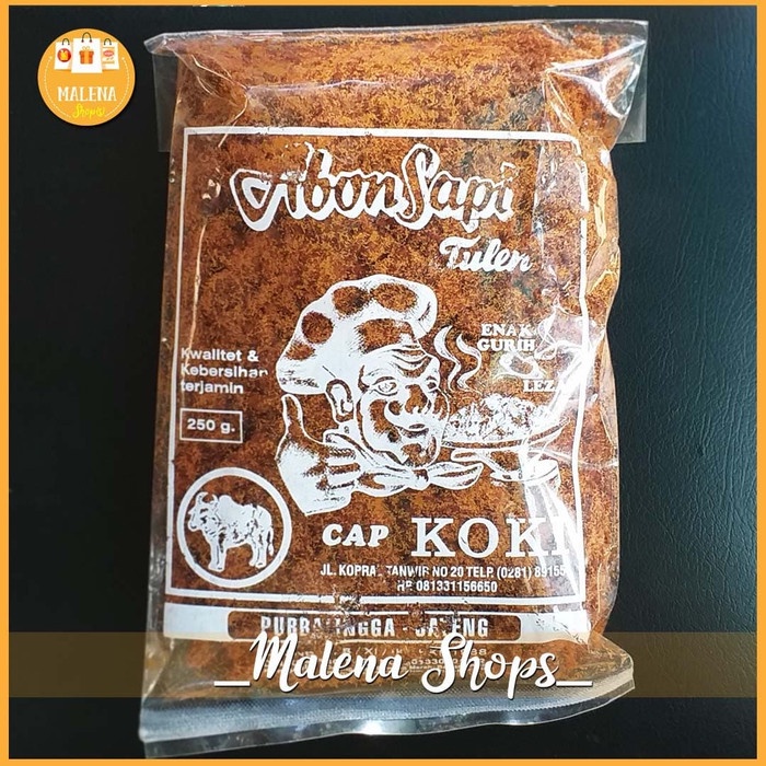 

ABON- ABON SAPI TULEN CAP KOKI 250 GRAM ASLI PURBALINGGA -MAKANAN-KERING.