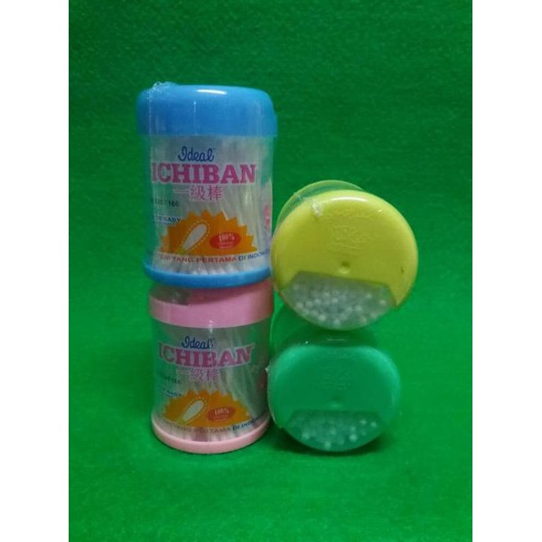 ideal ichiban cotton buds for baby ukuran kecil isi 100 pcs anti bacteria ic-136p