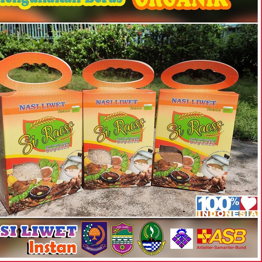 

『HOT Product』 NASI LIWET INSTAN BERAS ORGANIK / Nasi Liwet Instan Khas Ciamis / Nasi Liwet Instan Si Raoss #TREND