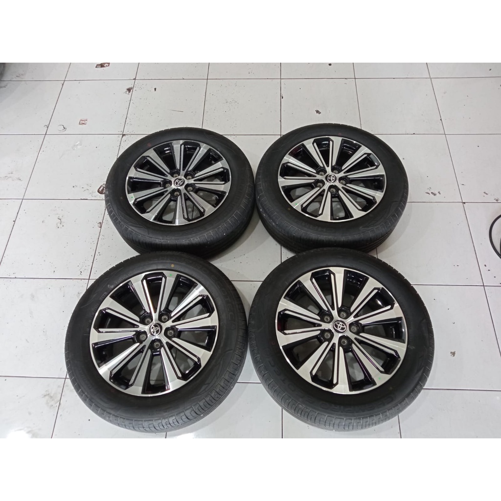 Velg Mobil Bekas NEW AVANZA VELOZ Ring 16X6 Lubang 5X100 Plus BAN GT 195 60 R16