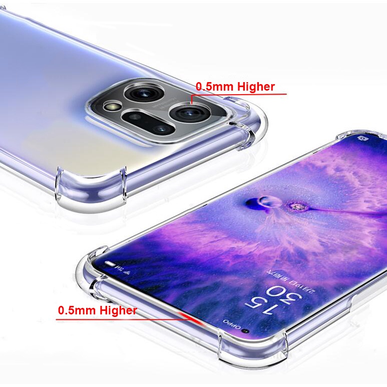 Soft Case Silikon Oppo Find X5 Pro Bening Transparant Airbag Anti Crack Tebal