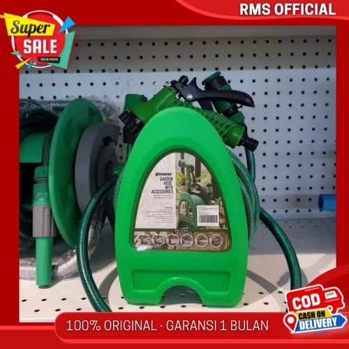KRISBOW - MINI HOSE REEL 10M - ROLL SELANG TAMAN AIR PORTABLE - KRISBOW HEAD ROLL SELANG AIR 10MTR
