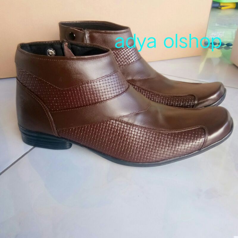 Sepatu pdh kulit asli warna coklat