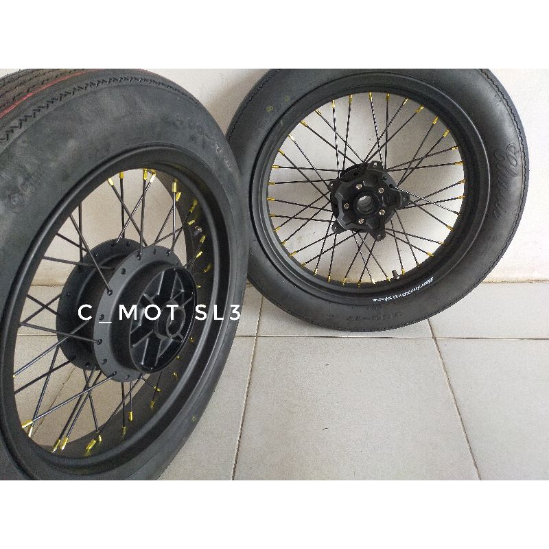 Sepaket Velg Yamaha XSR 155 Vixion R MX king ring 17 - paketan velg custom  plus ban Clasic