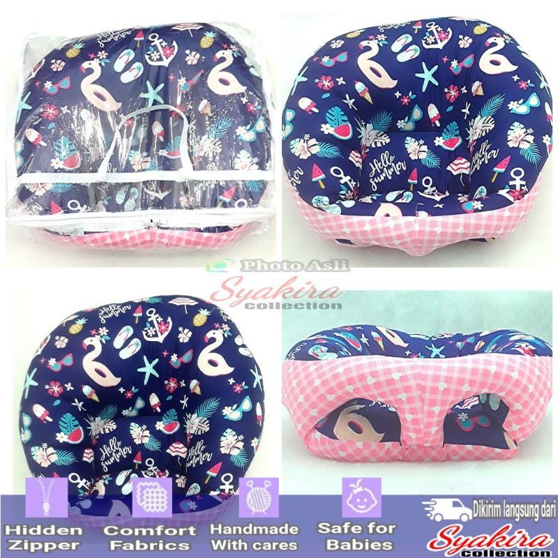 Sofa Bayi Duduk Untuk belajar Duduk motif Dino