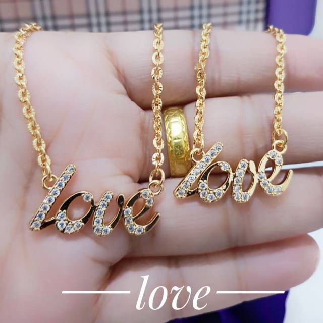 Kalung love nyambung xuping dewasa