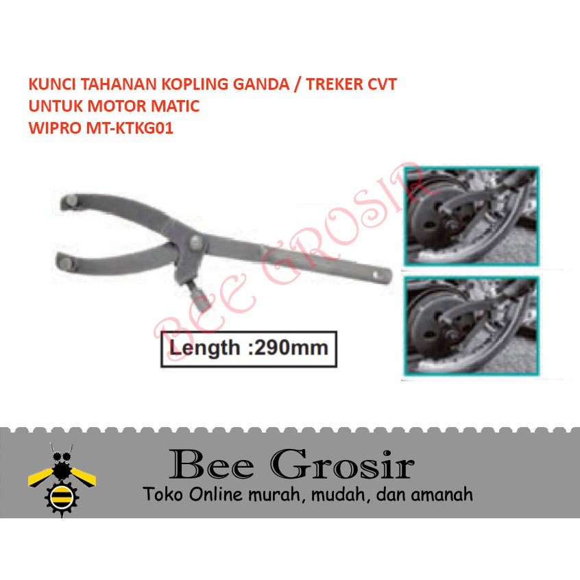 Kunci Treker Pelepas CVT Tahanan Kopling Motor Matic WIPRO MT-KTKG01