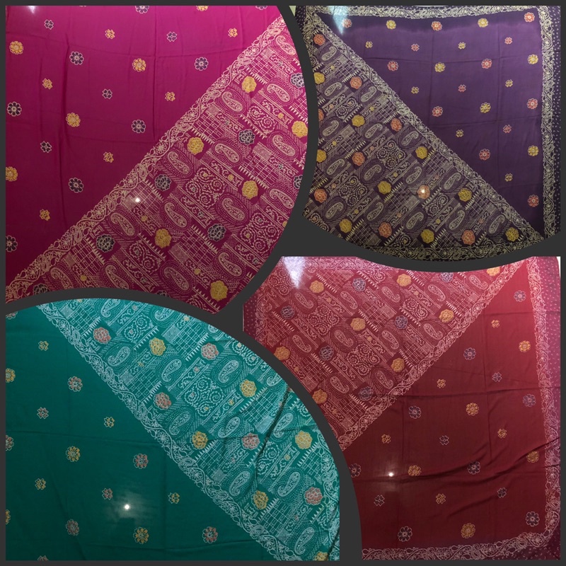 Hijab Segiempat Motif Katun / Jilbab oleh oleh umroh dan haji