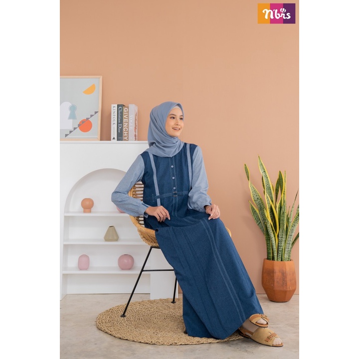 GAMIS NIBRAS TERBARU 2021 NB B41 DRESS MAXY FASHION MUSLIM