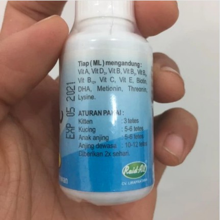 ULTRA VITAMIN Daya Tahan Tubuh Kucing Anjing Raidall Raid All 30ml