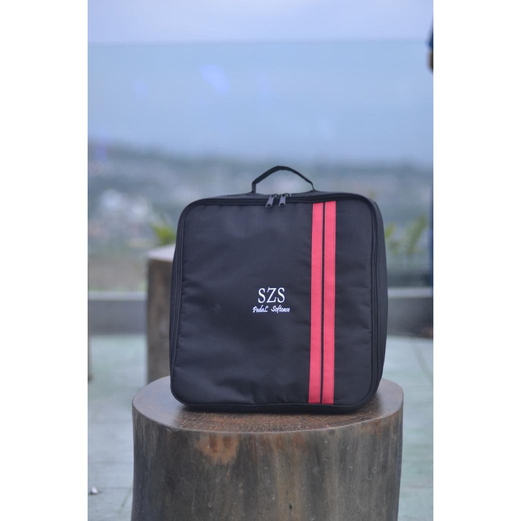 promo SZS Softcase Tas Double Pedal Drum Pedal Yamaha DTX diskon