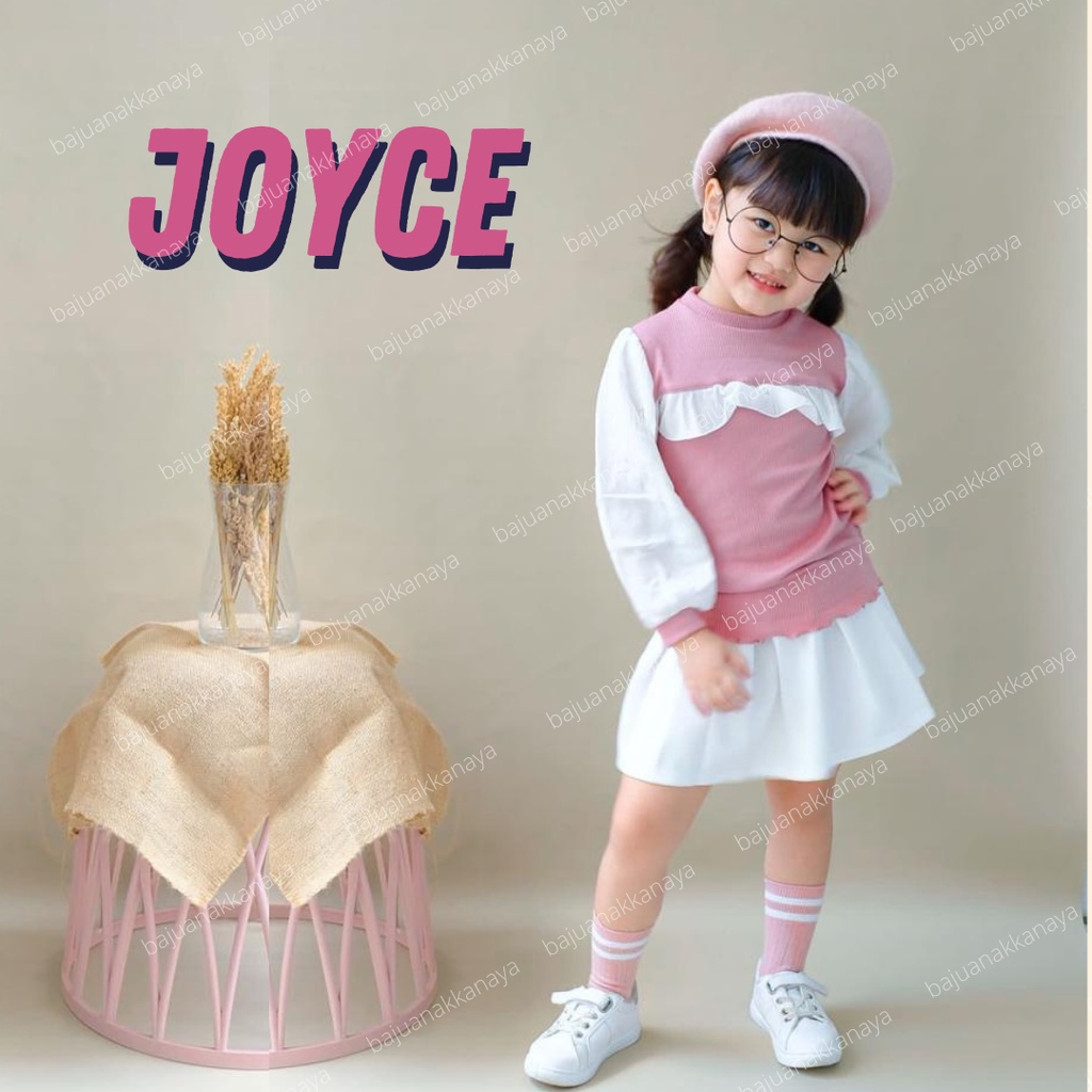 2-4TH KAOS KNIT ANAK JOYCE KAOS ANAK RAJUT PEREMPUAN