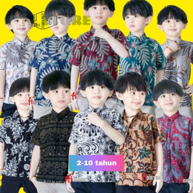 BAJU BATIK ANAK KEMEJA PRIA SERAGAMAN BATIK KIDS - BAJU BATIK ANAK PRIA LENGAN PENDEK UMUR 2-10 TAHUN GRATIS ONGKIR COD BATIK PEKALONGAN MURAH - BAJU BATIK ANAK COWOK LENGAN PENDEK TERLARIS - BAJU BATIK ANAK LAKI LAKI BALITA - BATIK ANAK COWOK S M L XL